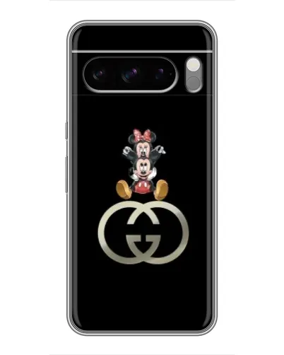 Чехол для Google Pixel 8 Pro с картинкой «Минни Маус на лого»