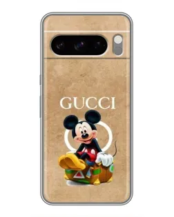 Чехол для Google Pixel 8 Pro с картинкой «Микки Маус Gucci — крафт»