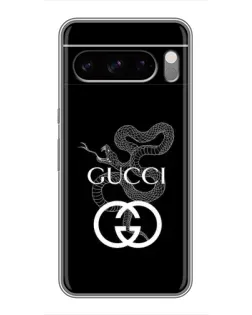 Чехол для Google Pixel 8 Pro с картинкой «Gucci — серебряная змея»