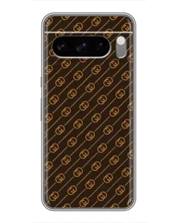 Чехол для Google Pixel 8 Pro с картинкой «Gucci — золотые диагонали»