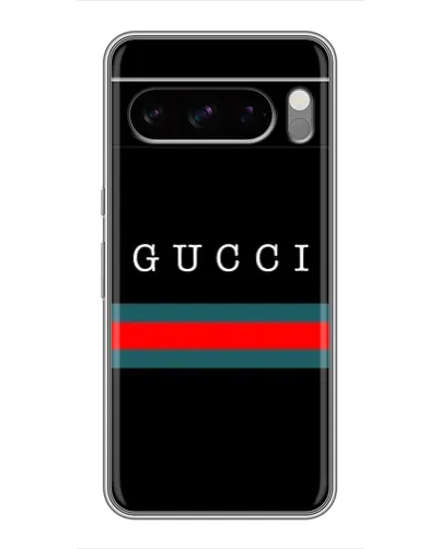 Чехол для Google Pixel 8 Pro с картинкой «Gucci — красный пояс»