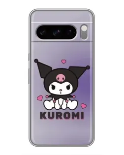 Чехол для Google Pixel 8 Pro с картинкой «Kuromi — фиолетовый арт»