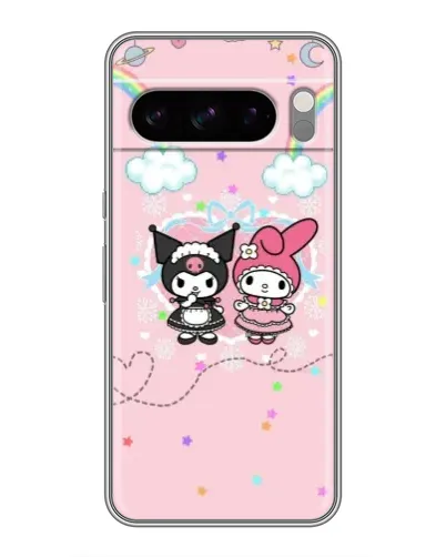 Чехол для Google Pixel 8 Pro с картинкой «My Melody и Kuromi»