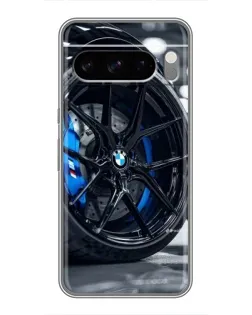 Чехол для Google Pixel 8 Pro с картинкой «Колесо BMW вблизи»