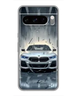 Чехол для Google Pixel 8 Pro с картинкой «BMW в свете фар»