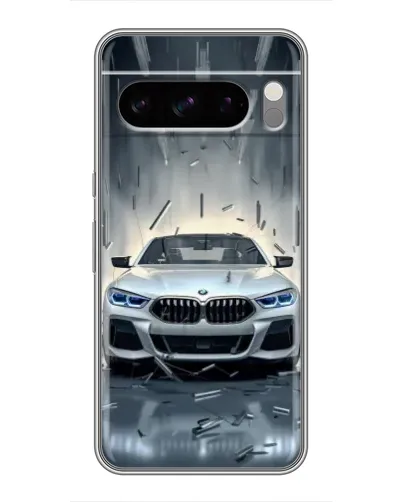 Чехол для Google Pixel 8 Pro с картинкой «BMW в свете фар»