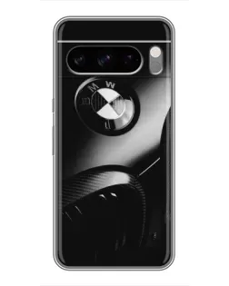 Чехол для Google Pixel 8 Pro с картинкой «Эмблема BMW — макро»