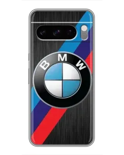 Чехол для Google Pixel 8 Pro с картинкой «BMW M-stripes стиль»
