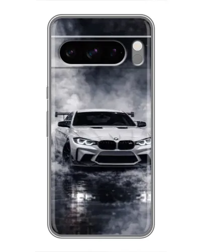 Чехол для Google Pixel 8 Pro с картинкой «BMW сквозь туман»
