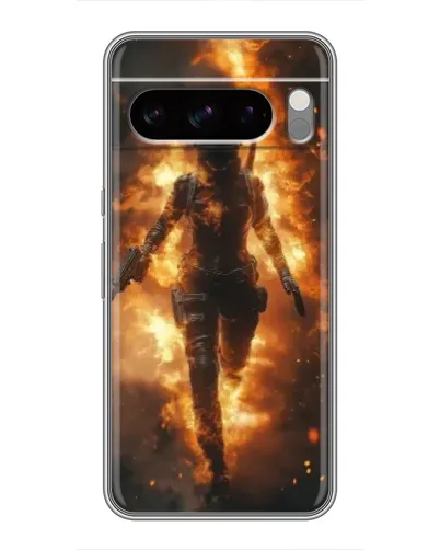 Чехол для Google Pixel 8 Pro с картинкой «BMW — скорость в дожде»