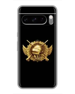 Чехол для Google Pixel 8 Pro с картинкой «PUBG — оранжевый градиент»