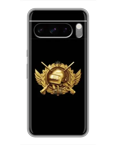 Чехол для Google Pixel 8 Pro с картинкой «PUBG — оранжевый градиент»