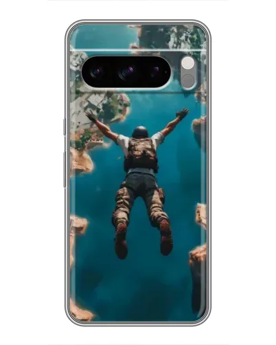 Чехол для Google Pixel 8 Pro с картинкой «PUBG — свободное падение»