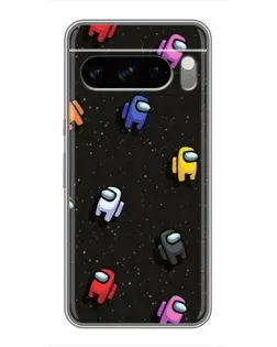 Чехол для Google Pixel 8 Pro с картинкой «Космический паттерн Among Us»