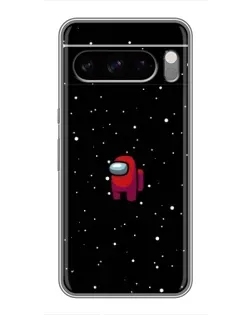 Чехол для Google Pixel 8 Pro с картинкой «Красный Among Us»