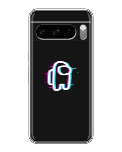Чехол для Google Pixel 8 Pro с картинкой «Among Us неон»