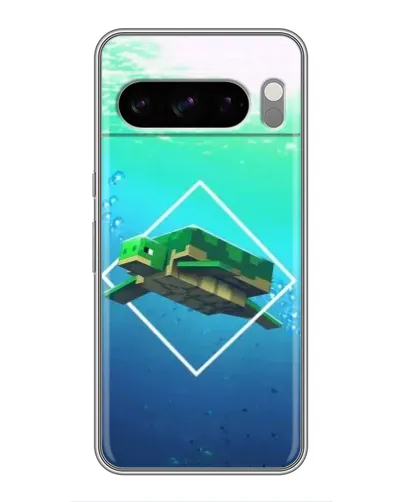Чехол для Google Pixel 8 Pro с картинкой «Черепаха Minecraft»