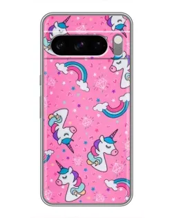 Чехол для Google Pixel 8 Pro с картинкой «Unicorn паттерн розовый»