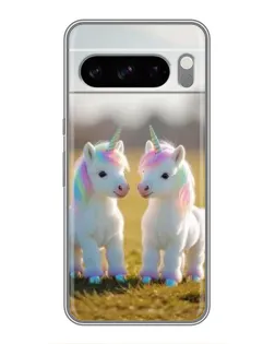 Чехол для Google Pixel 8 Pro с картинкой «Пара единорогов»