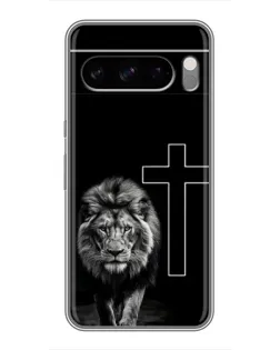Чехол для Google Pixel 8 Pro с картинкой «Лев и Крест»
