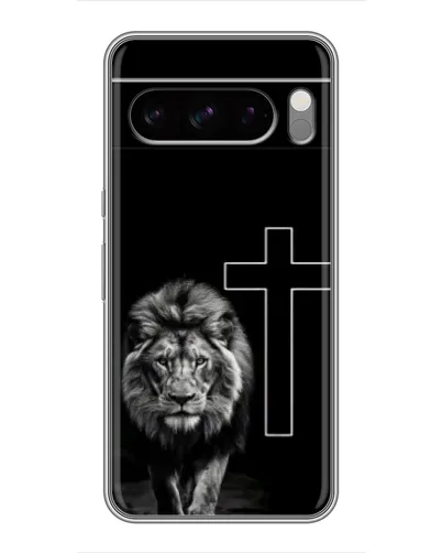 Чехол для Google Pixel 8 Pro с картинкой «Лев и Крест»
