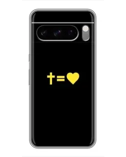 Чехол для Google Pixel 8 Pro с картинкой «Сердце и Крест»