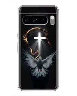 Чехол для Google Pixel 8 Pro с картинкой «Голубь и Свет»