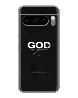 Чехол для Google Pixel 8 Pro с картинкой «GOD — Бог над всем»