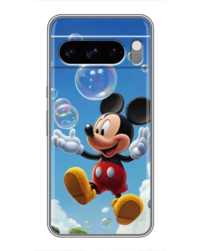 Чехол для Google Pixel 8 Pro с картинкой «Mickey и мыльные пузыри»