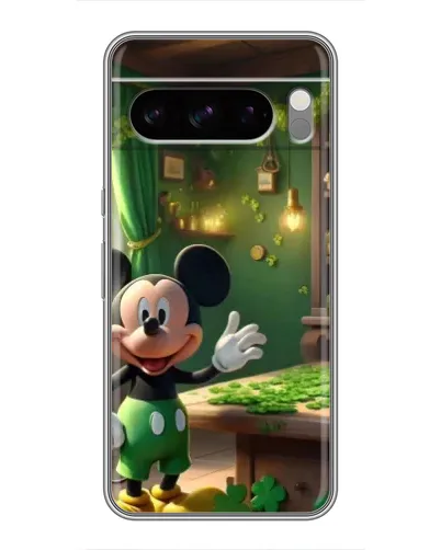 Чехол для Google Pixel 8 Pro с картинкой «Микки в мастерской»