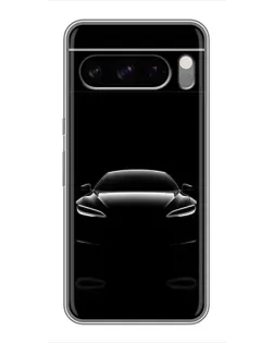 Чехол для Google Pixel 8 Pro с картинкой «Силуэт Tesla Night»