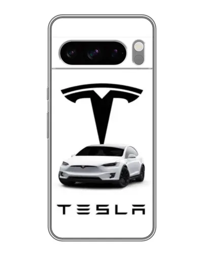 Чехол для Google Pixel 8 Pro с картинкой «Tesla White Style»