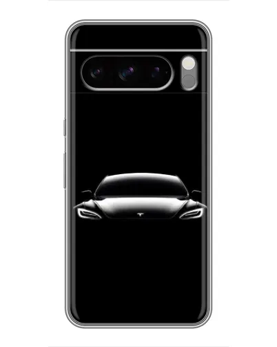 Чехол для Google Pixel 8 Pro с картинкой «Фары Tesla Night»