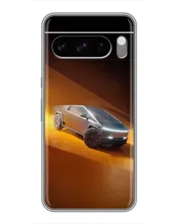 Чехол для Google Pixel 8 Pro с картинкой «Cybertruck в пустыне»