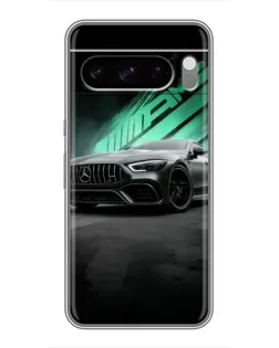 Чехол для Google Pixel 8 Pro с картинкой «Темный Mercedes AMG»
