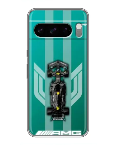 Чехол для Google Pixel 8 Pro с картинкой «Mercedes AMG Petronas»