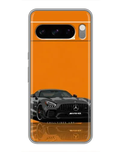 Чехол для Google Pixel 8 Pro с картинкой «Оранжевый Mercedes AMG»