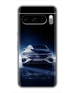 Чехол для Google Pixel 8 Pro с картинкой «Ночной Mercedes EQ»