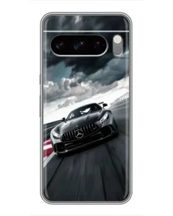 Чехол для Google Pixel 8 Pro с картинкой «Гоночный Mercedes AMG»