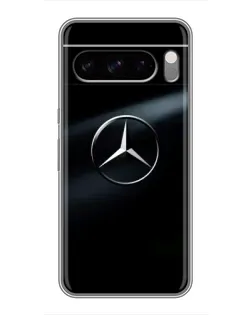 Чехол для Google Pixel 8 Pro с картинкой «Mercedes на металле»
