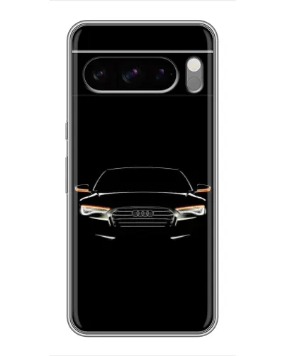 Чехол для Google Pixel 8 Pro с картинкой «Audi — ночной контур»