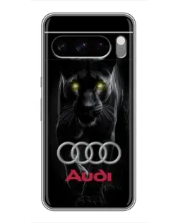 Чехол для Google Pixel 8 Pro с картинкой «Пантера и Audi»