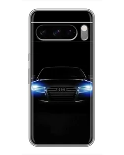 Чехол для Google Pixel 8 Pro с картинкой «Audi в неоне»