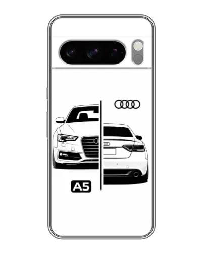 Чехол для Google Pixel 8 Pro с картинкой «Audi — контрастный дизайн»