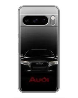 Чехол для Google Pixel 8 Pro с картинкой «Audi — градиентный контур»