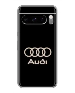 Чехол для Google Pixel 8 Pro с картинкой «Audi — золотой логотип»