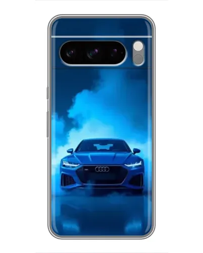 Чехол для Google Pixel 8 Pro с картинкой «Audi — голубая энергия»