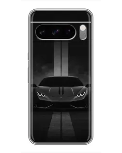 Чехол для Google Pixel 8 Pro с картинкой «Lamborghini симметрия дорог»