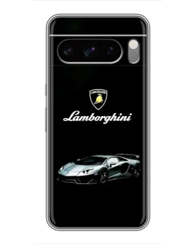Чехол для Google Pixel 8 Pro с картинкой «Логотип Lamborghini классика»