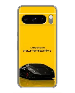 Чехол для Google Pixel 8 Pro с картинкой «Lamborghini Huracan черный»